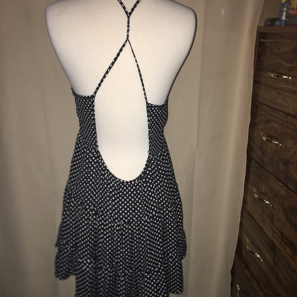 En Creme Black with white polka dot dress - Picture 4 of 6
